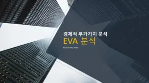 EVA 분석 (Economic Value Added) 경제적 부가가치 분석
