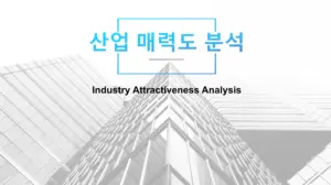 산업 매력도 분석 (Industry Attractiveness Analysis)