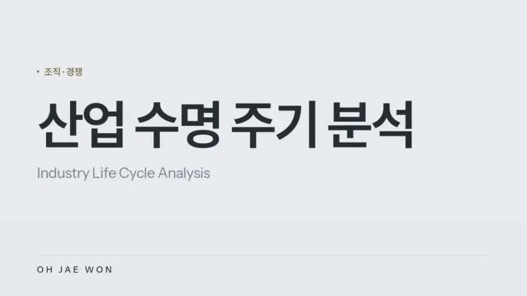 산업 수명 주기 분석 (Industry Life Cycle Analysis)